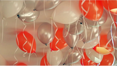 TRISHRA Solid Mayra_24-50. Balloon(Silver, Orange, Pack of 50)