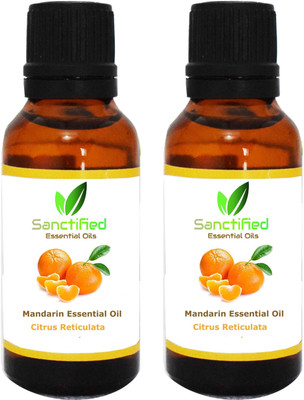 

SANCTIFIED Mandarin Essential Oil -100% Pure Natural & Undiluted Oils for healthy skin, hair (pack of 2) 30ml each(30 ml)