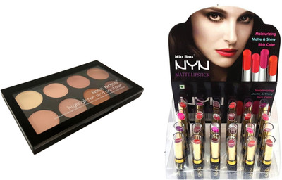 

Miss Boss matte long lasting lipstick and kb concealer kit combo(Set of 2)