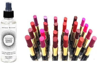 

Miss Boss matte long lasting lipstick and kb Photo Finish Primer-150 ml, combo(Set of 2)