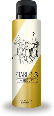 

Stables 3 Deodorant Mercury 150ml Deodorant Spray - For Men & Women(150 ml)