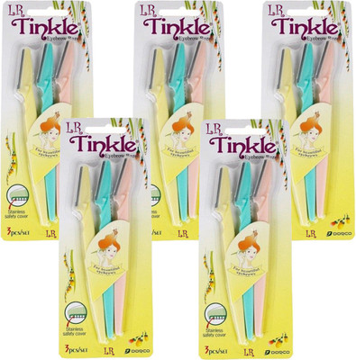 

London Retro LR Tinkle Eyebrow Razor Disposable Razor(Pack of 15)