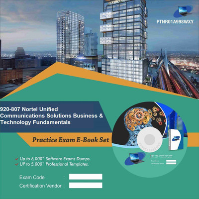 

PTNR01A998WXY 920-807 Nortel Unified Communications Solutions Business & Technology Fundamentals Practice Exam E-Book Set(DVD)