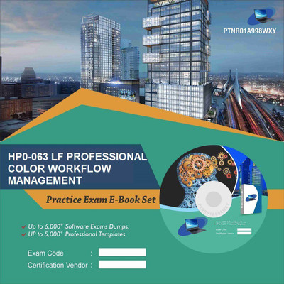 

PTNR01A998WXY HP0-063 LF PROFESSIONAL COLOR WORKFLOW MANAGEMENT Practice Exam E-Book Set(DVD)