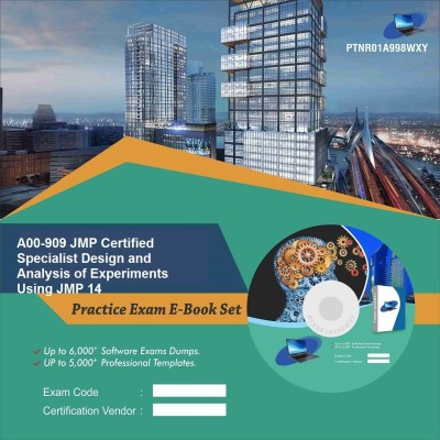 

PTNR01A998WXY A00-909 JMP Certified Specialist Design and Analysis of Experiments Using JMP 14 Practice Exam E-Book Set(DVD)