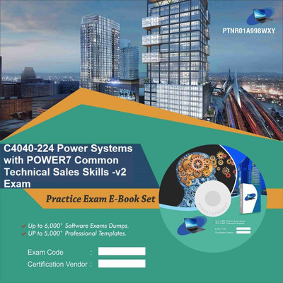 

PTNR01A998WXY C4040-224 Power Systems with POWER7 Common Technical Sales Skills -v2 Exam Practice Exam E-Book Set(DVD)