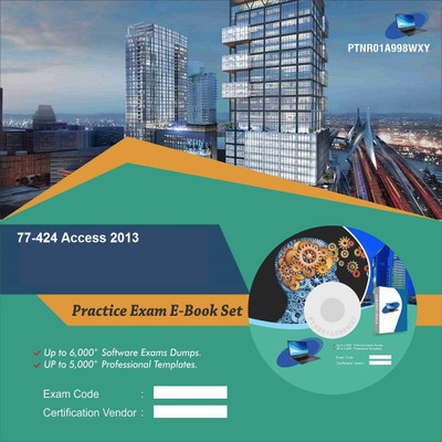 

PTNR01A998WXY 77-424 Access 2013 Practice Exam E-Book Set(DVD)