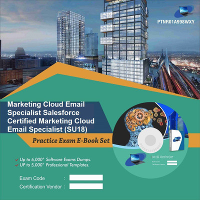 

PTNR01A998WXY Marketing Cloud Email Specialist Salesforce Certified Marketing Cloud Email Specialist (SU18) Practice Exam E-Book Set(DVD)