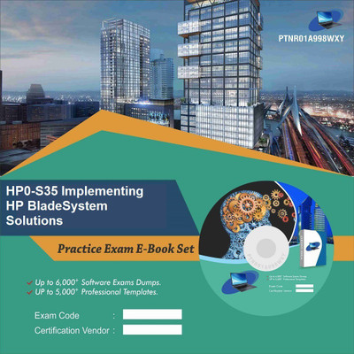 

PTNR01A998WXY HP0-S35 Implementing HP BladeSystem Solutions Practice Exam E-Book Set(DVD)