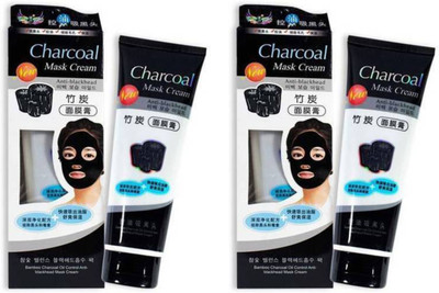 

Charcoal Face Mask Cream, Anti Blackhead Oil Control Face Mask For Pollution Free Skin Treatment (Pack of 2)(260 g)