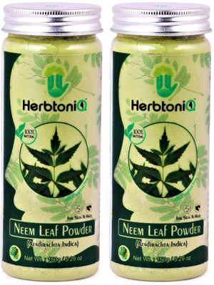 

HerbtoniQ Combo Of 2 100% Natural Neem Leaf Powder 150g Each For Face Pack & Hair Pack, Fairness, Acne-Spot Treatment (Azadirachta indica)(300 g)