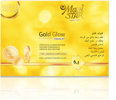 Moonstar Moon Star Faical Kit Gold 525gm 525 g(Set of 6)