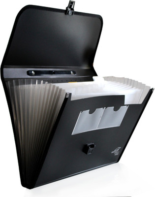 White Platinum Plastic A4 Size(Set Of 1, Black, Blue)