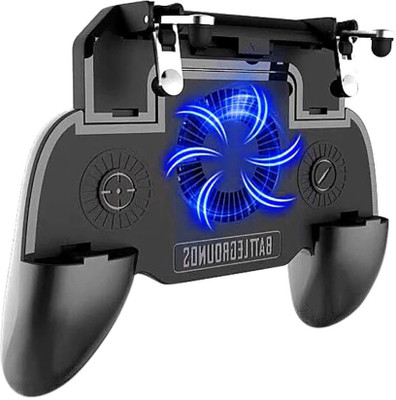 

CASADOMANI Newst Mobile Best Gamepad Metal L1R1 Shooting Trigger,Mobile Phone Cooling Fan,2000mAh SR Charger Power Bank,with Gamepad Gaming Accessory Kit(Black, For Android, iOS)