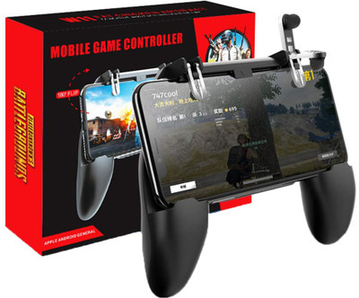 

BUY SURETY W10 Pubg Trigger Triger Gamepad Aim Fire Controller Assist Tool Shooter Button Mobile Game L1 R1 Fortnite Pubg Trigger Gamepad for All Mobile Gaming Accessory Kit(Black, For Android, iOS)
