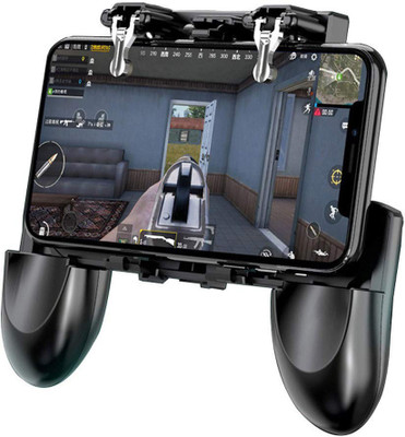 

BUY SURETY New Arrival W10 Game Controller PUBG Mobile Gamepad Trigger Control Cell Phone Game Pad Controller L1R1 Gaming Shooter for Phone Android Joystick Gaming Accessory Kit(Black, For Android, iOS)