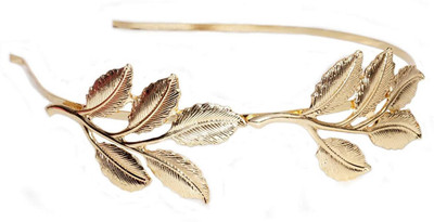 

FOK 1 Pc Golden Metal Head Jewellery For Women/Girls Head Band(Gold)