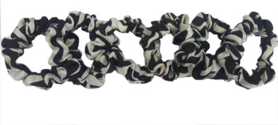 

Accessory King Animal Zebra Stripe Scrunchies Hair Band(Black, White)