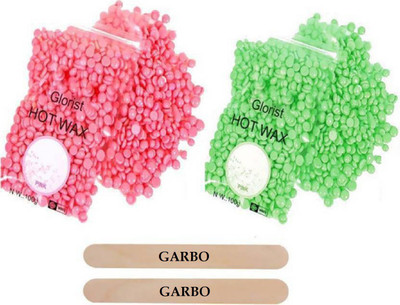 

GARBO Combo pack of 2 Rose Green+Pink.. beans Wax(2 g)