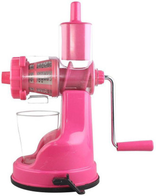 

KITCHEN INDIA FRESH Fruit Plastic Hand Juicer (Pink Pack of 1) 1 Juicer(Pink, 1 Jar)