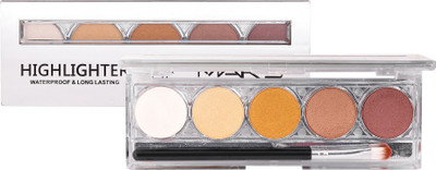 

Mars 3D Highlighter Palette Brighten Highlight Contour Easy to Wear Long Lasting Highlighter(glow glam)