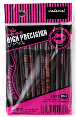 

CHABARWAL Super Matte High Precision lip pencil (black)(BLACK)