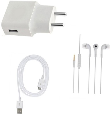 DAKRON Wall Charger Accessory Combo for Vivo Y95(White)