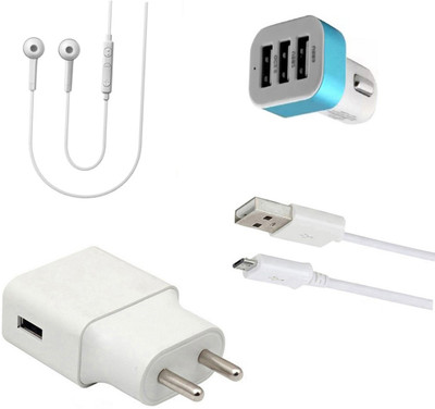 DAKRON Wall Charger Accessory Combo for Infinix Note 5 Stylus(White)