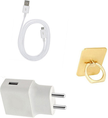 DAKRON Wall Charger Accessory Combo for Coolpad Mega 5(White)