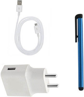 DAKRON Wall Charger Accessory Combo for Vivo Y93(White)