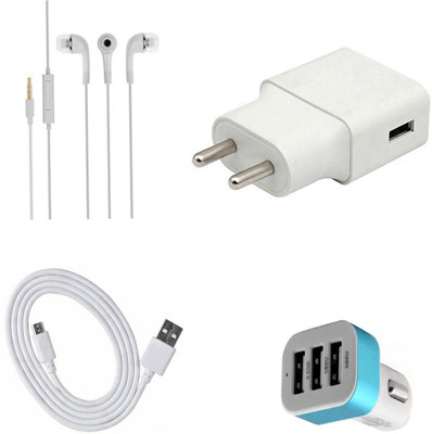 DAKRON Wall Charger Accessory Combo for HOMTOM H3(White)