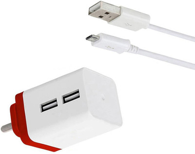 DAKRON Wall Charger Accessory Combo for Infinix Note 5 Stylus(White)