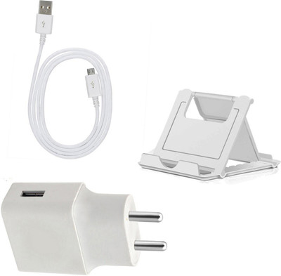 DAKRON Wall Charger Accessory Combo for Coolpad Mega 5C(White)