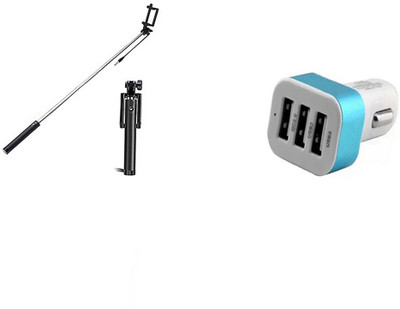 DAKRON Wall Charger Accessory Combo for OPPO A7(White)