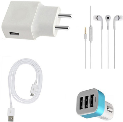 DAKRON Wall Charger Accessory Combo for HOMTOM H5(White)