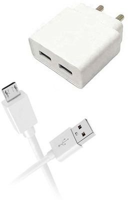 DAKRON Wall Charger Accessory Combo for OPPO A7(White)