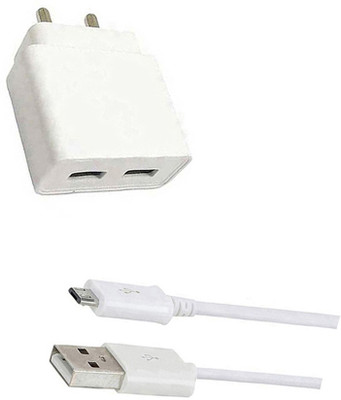 DAKRON Wall Charger Accessory Combo for Vivo Y91(White)