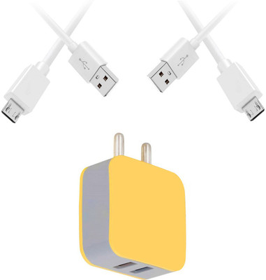 DAKRON Wall Charger Accessory Combo for OPPO K1(White)