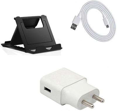 DAKRON Wall Charger Accessory Combo for XOLO Era 4X(White)