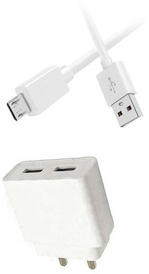 DAKRON Wall Charger Accessory Combo for Huawei Y9(White)