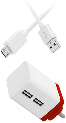DAKRON Wall Charger Accessory Combo for Huawei Y9(White)