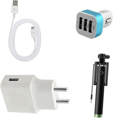 DAKRON Wall Charger Accessory Combo for Honor 8C(White)