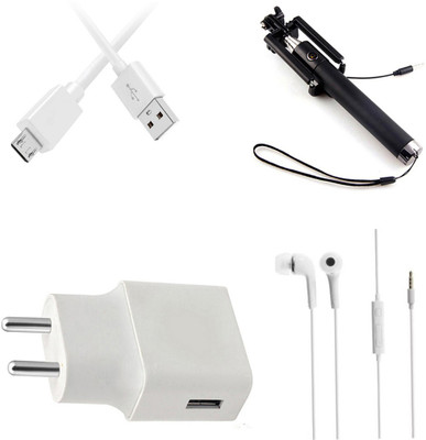 DAKRON Wall Charger Accessory Combo for Huawei Y9(White)