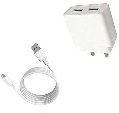 DAKRON Wall Charger Accessory Combo for Asus Zenfone Max Pro M2(White)