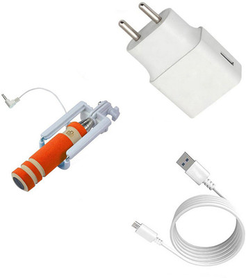 DAKRON Wall Charger Accessory Combo for Meizu C9(White)