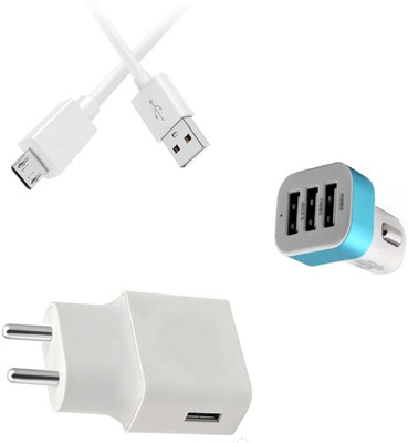 DAKRON Wall Charger Accessory Combo for OPPO R15 Pro(White)