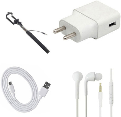 DAKRON Wall Charger Accessory Combo for HOMTOM H3(White)