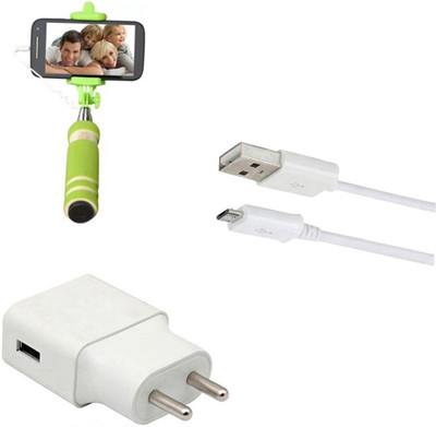 DAKRON Wall Charger Accessory Combo for Infinix Note 5 Stylus(White)