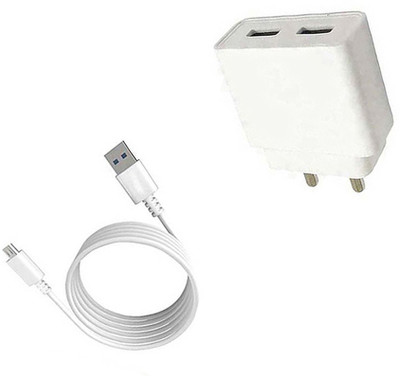 DAKRON Wall Charger Accessory Combo for Lava Z92(White)