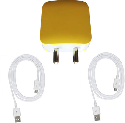 DAKRON Wall Charger Accessory Combo for Vivo Y91(White)
